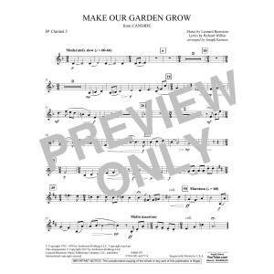 Make Our Garden Grow (from Candide) - Bb Clarinet 3